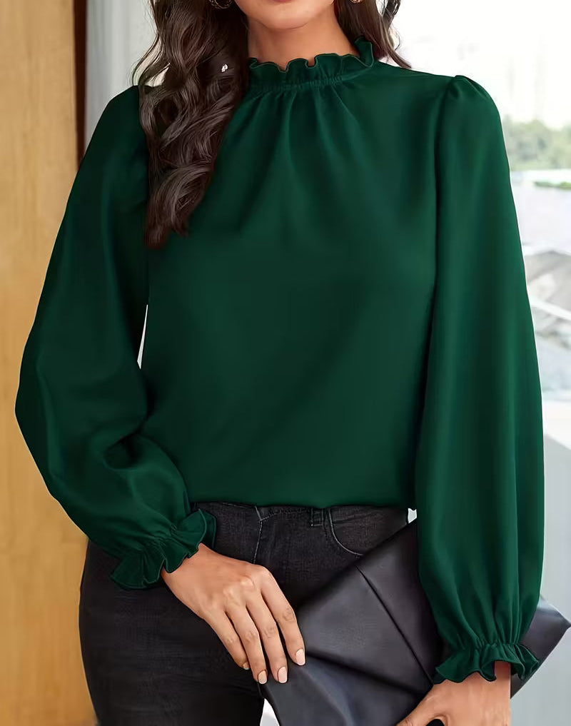 Viola | Blusa Elegante con Maniche a Sbuffo