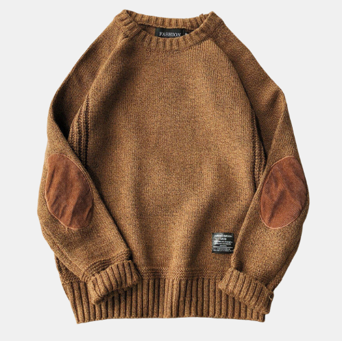 Henry | Maglione in Lana con Toppe sui Gomiti