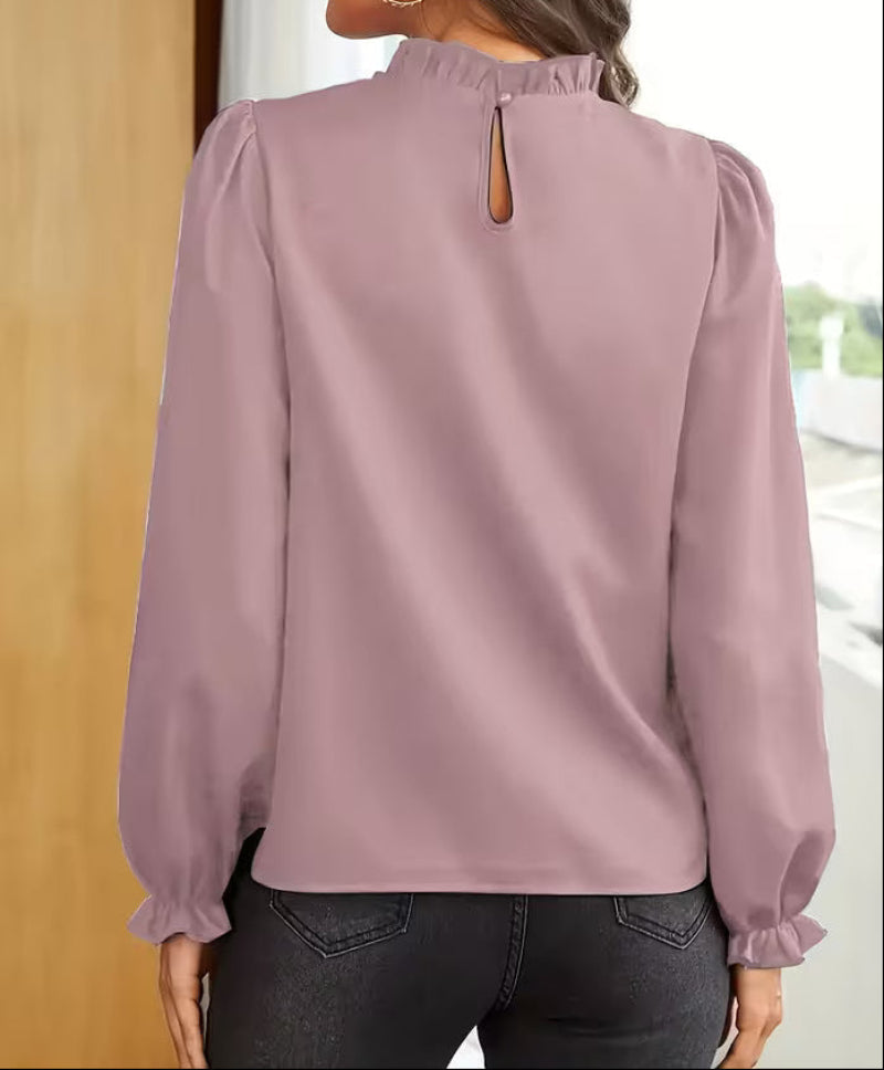 Viola | Blusa Elegante con Maniche a Sbuffo