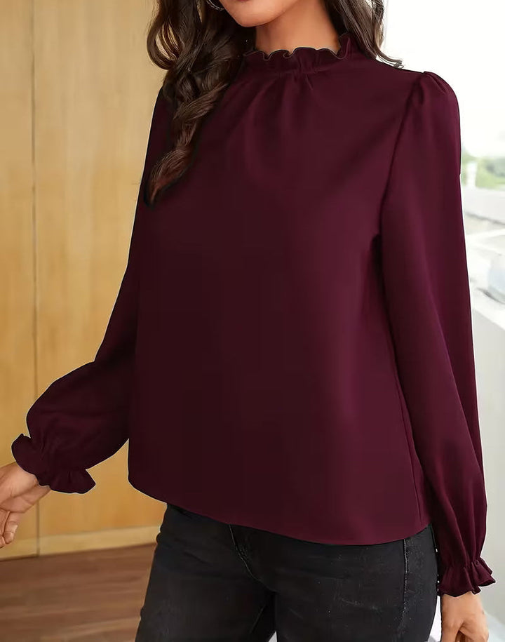 Viola | Blusa Elegante con Maniche a Sbuffo
