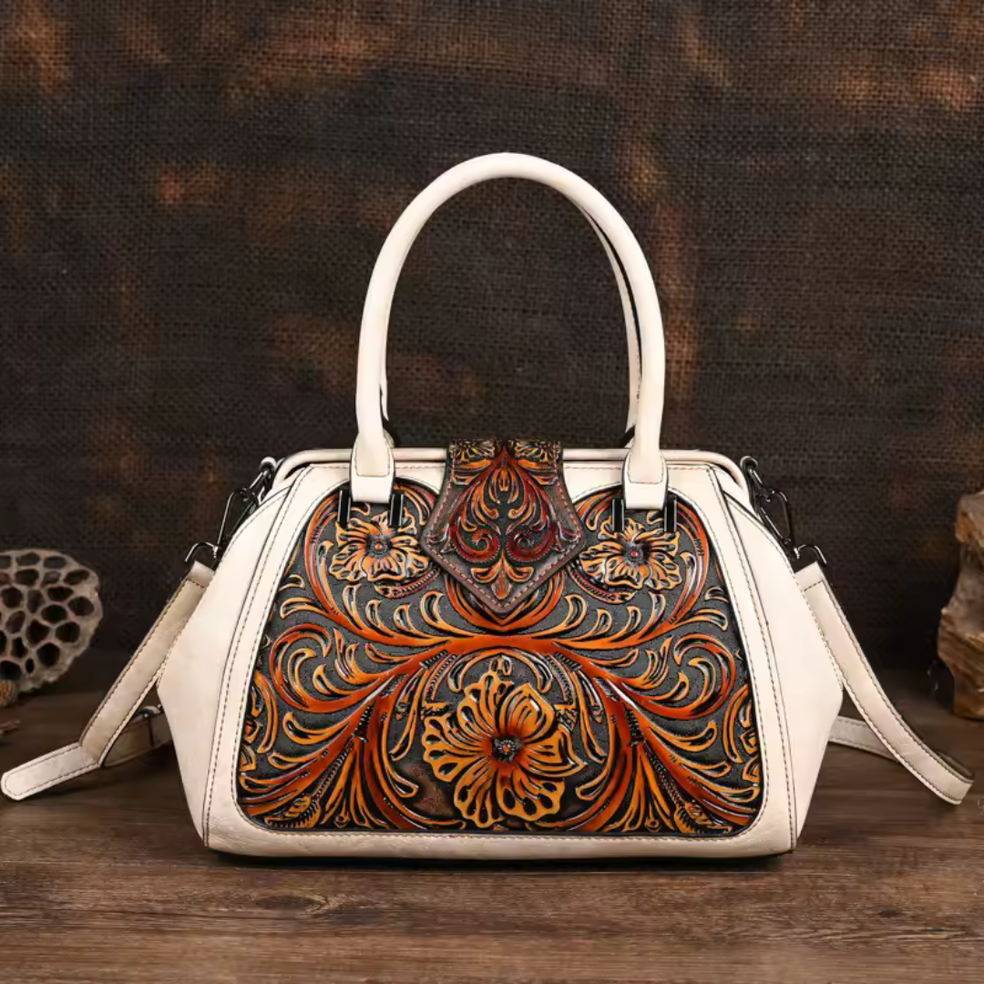 Florina | borsa a mano elegante con motivo floreale