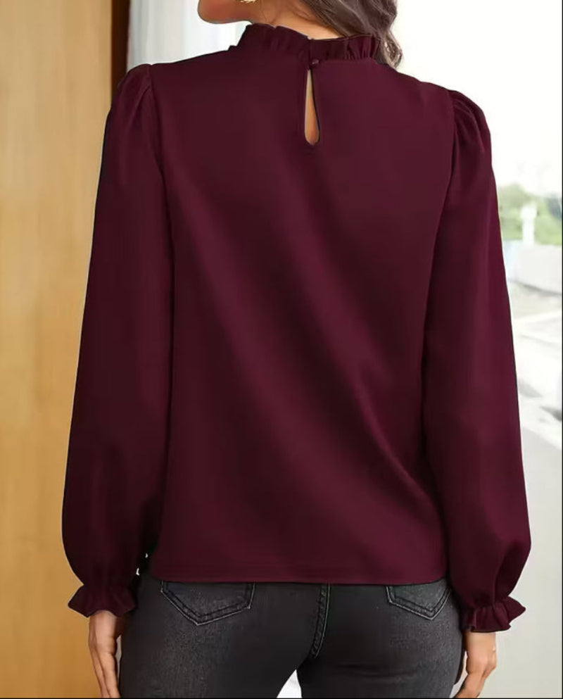 Viola | Blusa Elegante con Maniche a Sbuffo