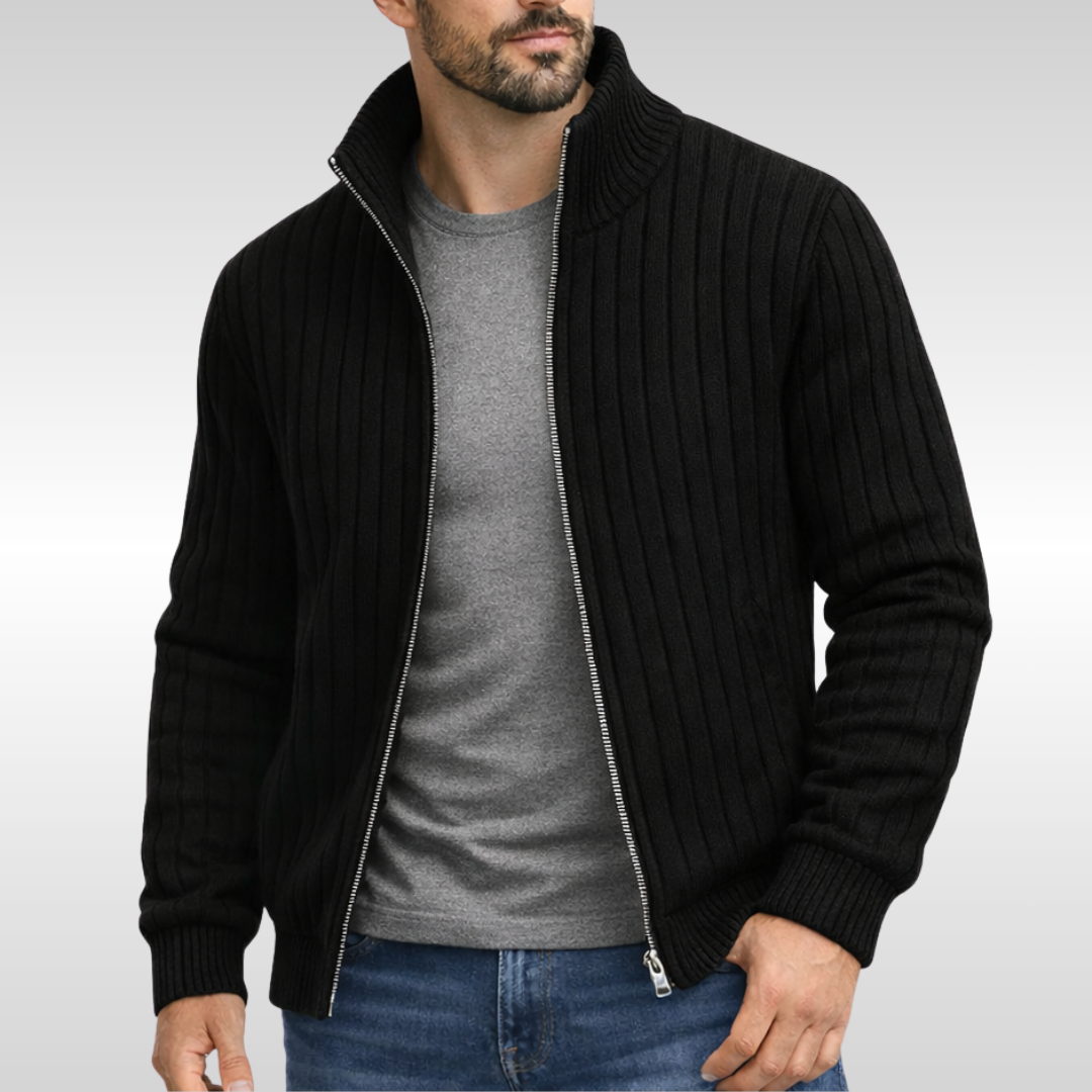 Cardigan classico da uomo con zip Nove Milano