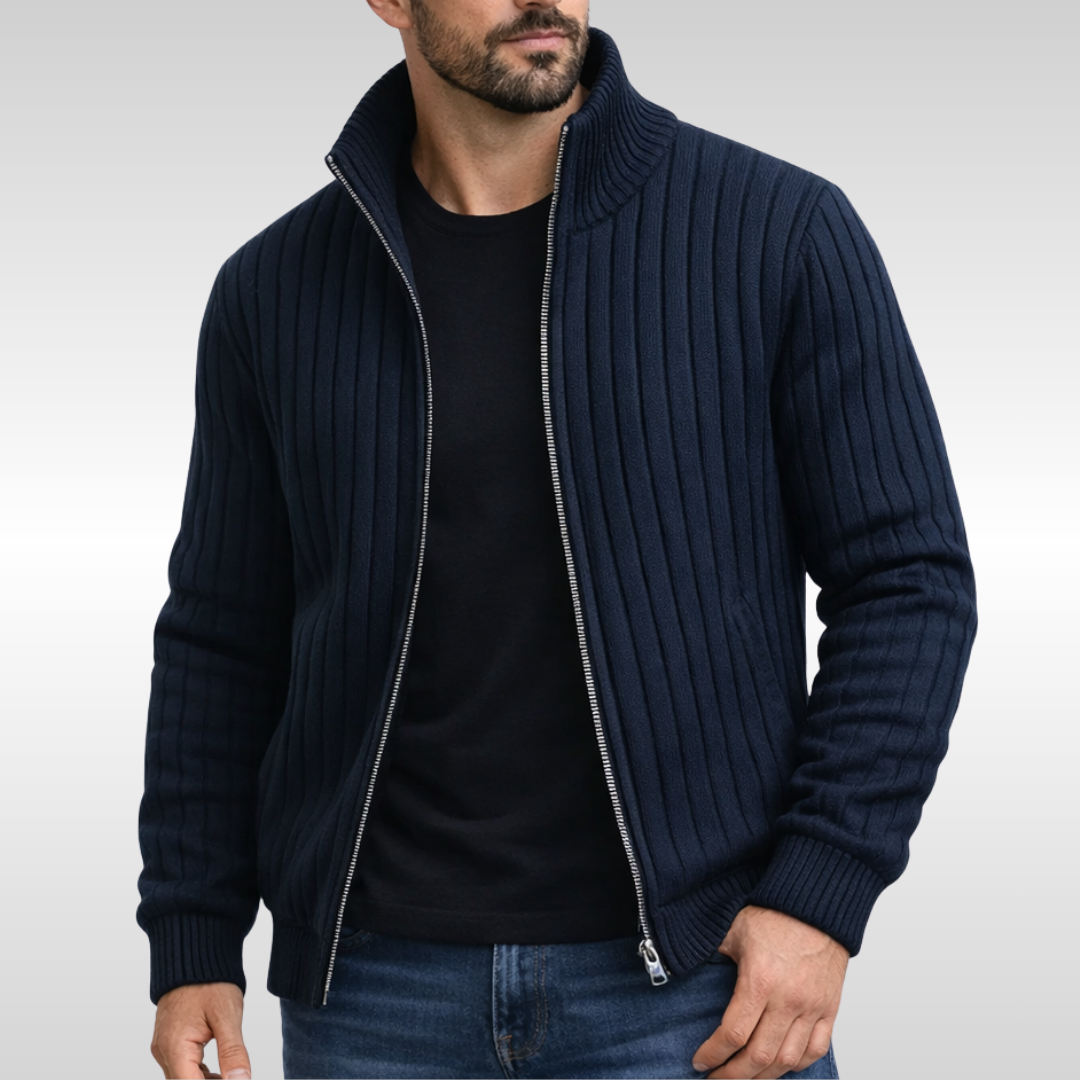 Cardigan classico da uomo con zip Nove Milano
