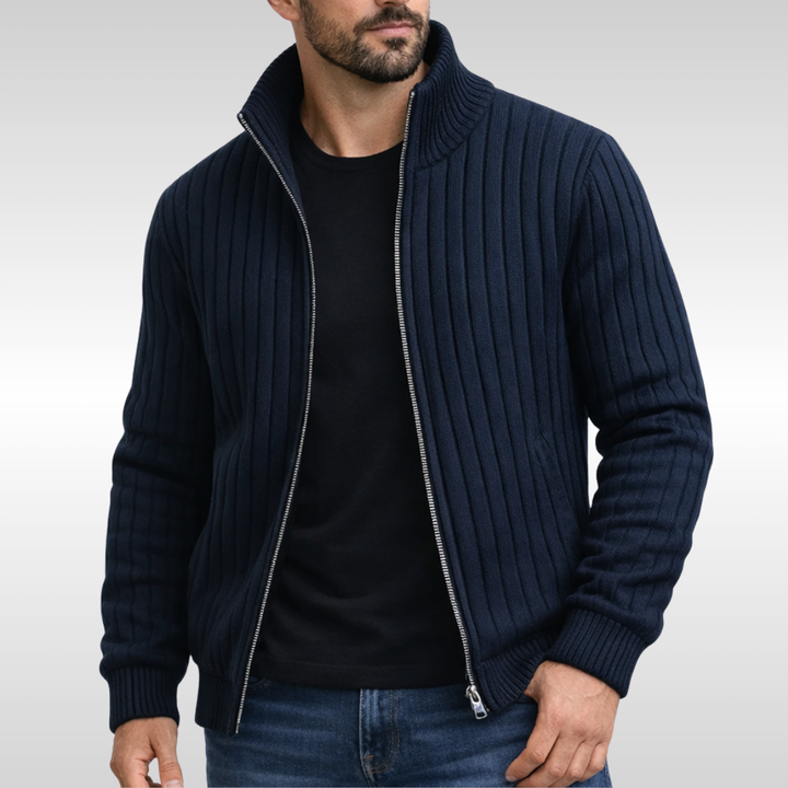 Cardigan classico da uomo con zip Nove Milano
