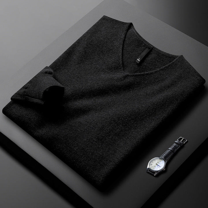 Maglione V-Neck in Cashmere Martin