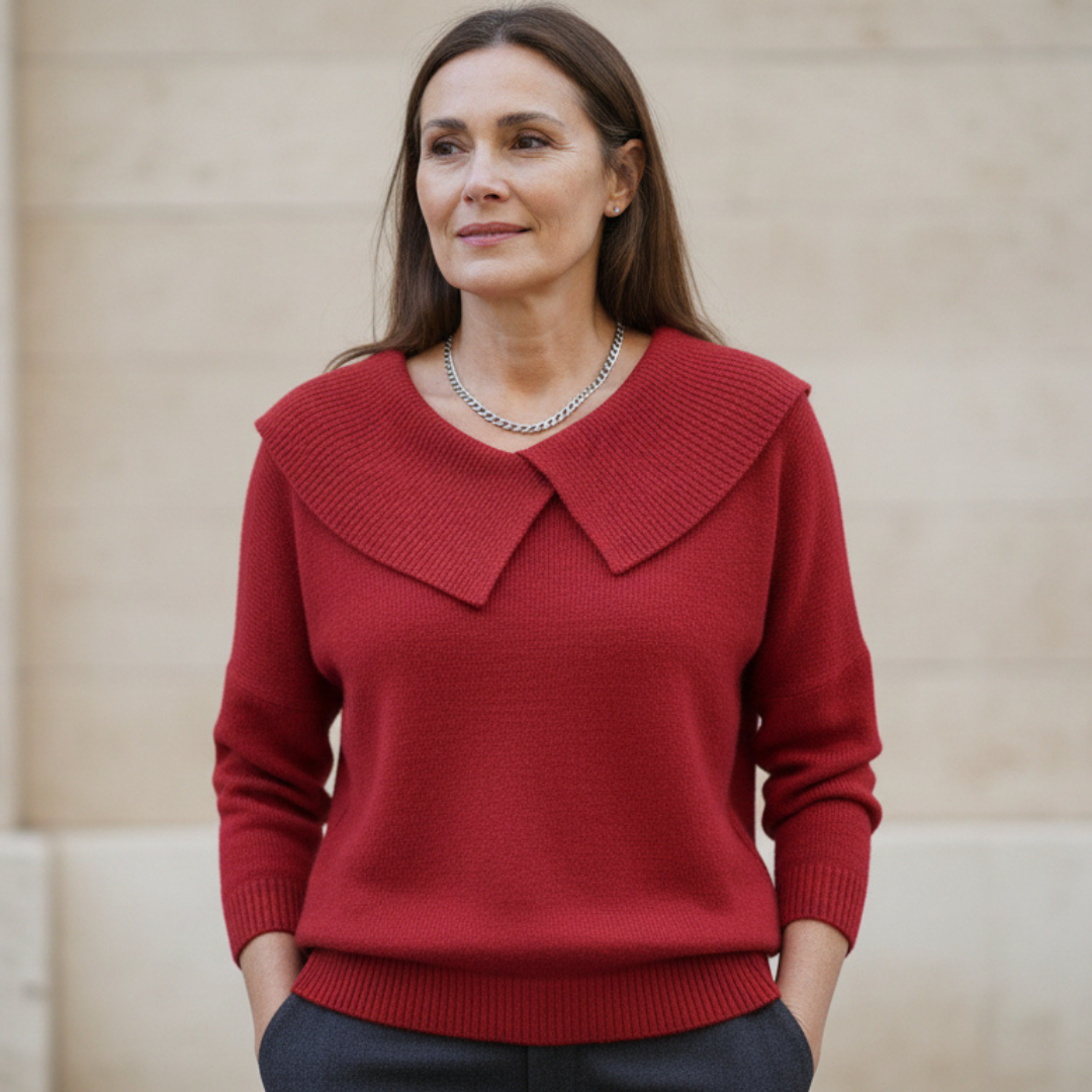 Lucia | Maglia Calda con Colletto Morbido