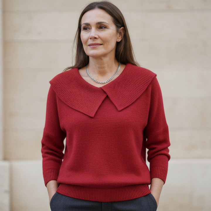 Lucia | Maglia Calda con Colletto Morbido