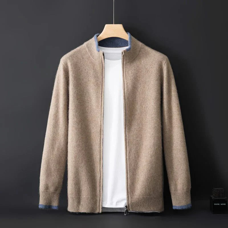 Giacca Zip in Cashmere Riku