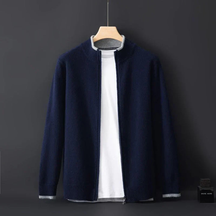 Giacca Zip in Cashmere Riku