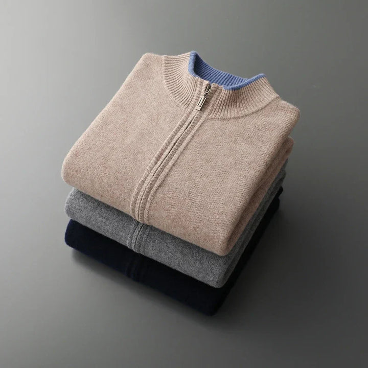 Giacca Zip in Cashmere Riku