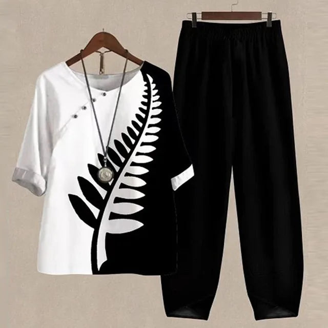 Lilou | Completo camicia e pantaloni comodi e chic