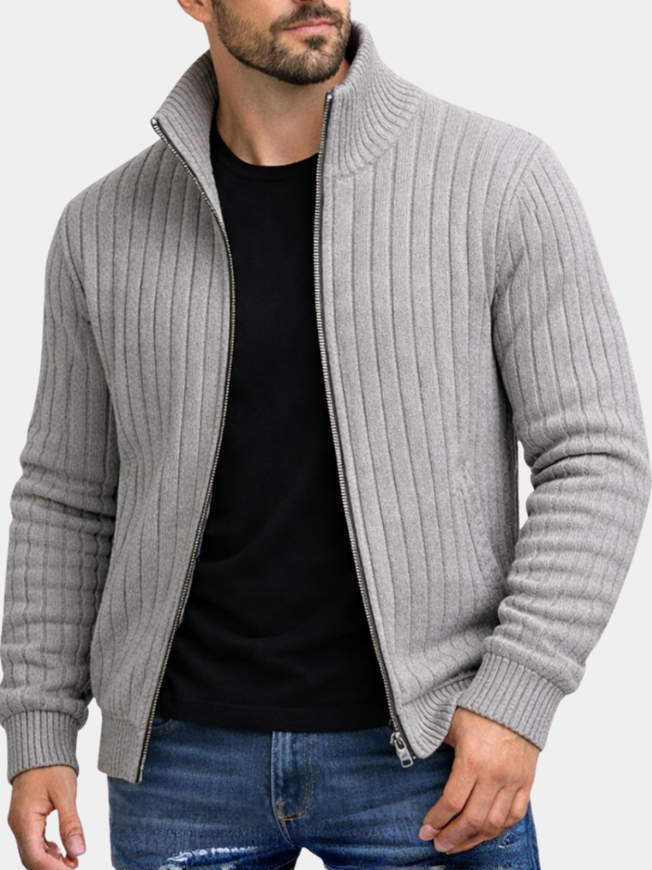 Cardigan classico da uomo con zip Nove Milano