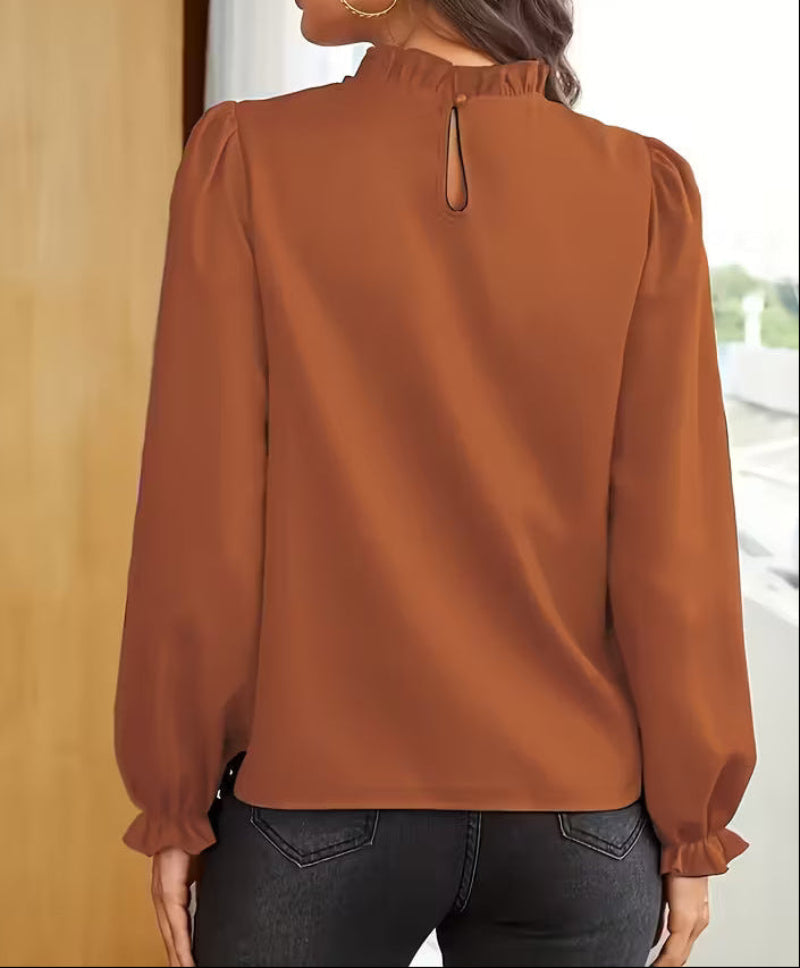 Viola | Blusa Elegante con Maniche a Sbuffo