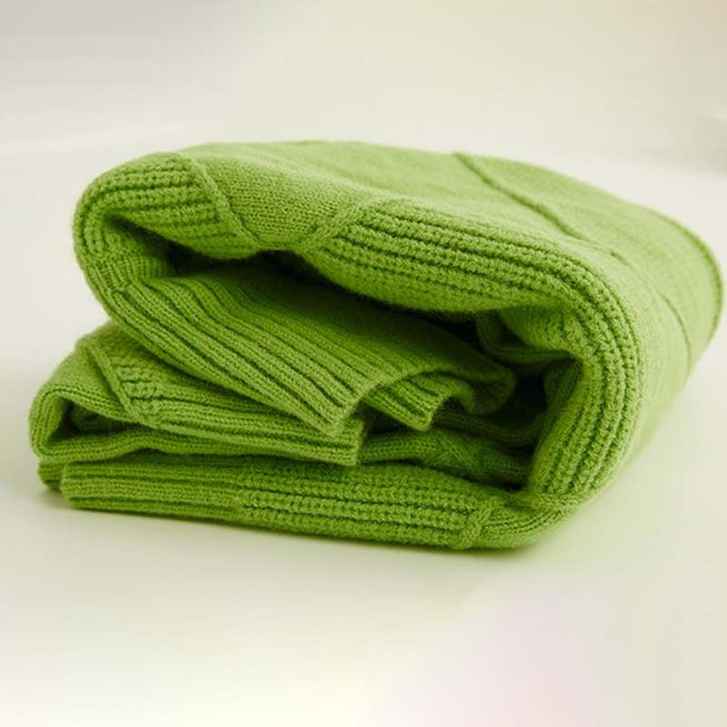 Viola | Maglia a Collo Alto Lavorata