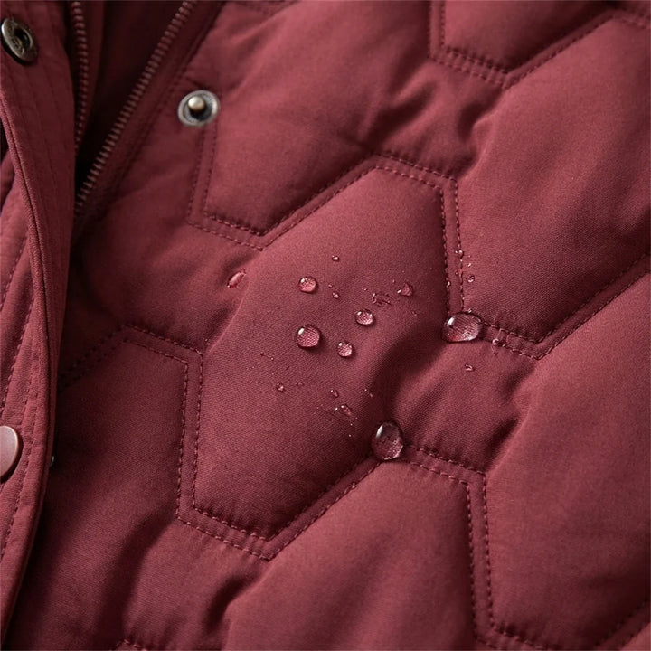 Elena | Cappotto lungo imbottito con cappuccio