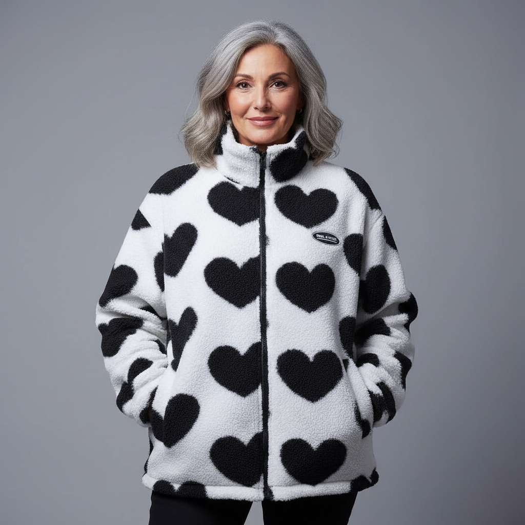 Kanika – Giacca Reversibile con Motivo a Cuori